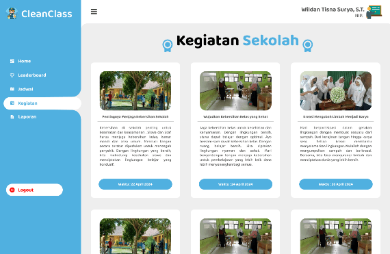Screenshot CleanClass - Classroom Management System #1