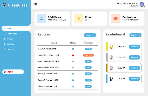Screenshot CleanClass - Classroom Management System #4