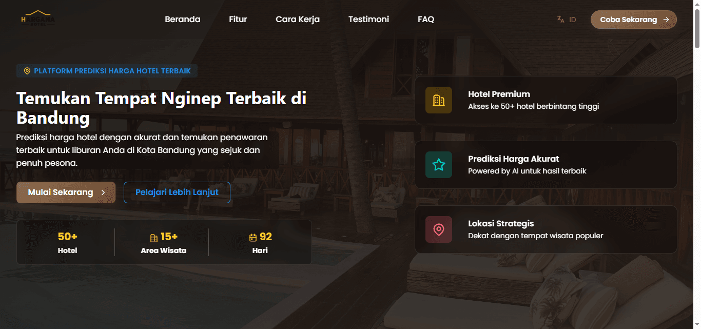 Screenshot Hargana Hotel - Intelligent Hotel Price Analytics Website #3