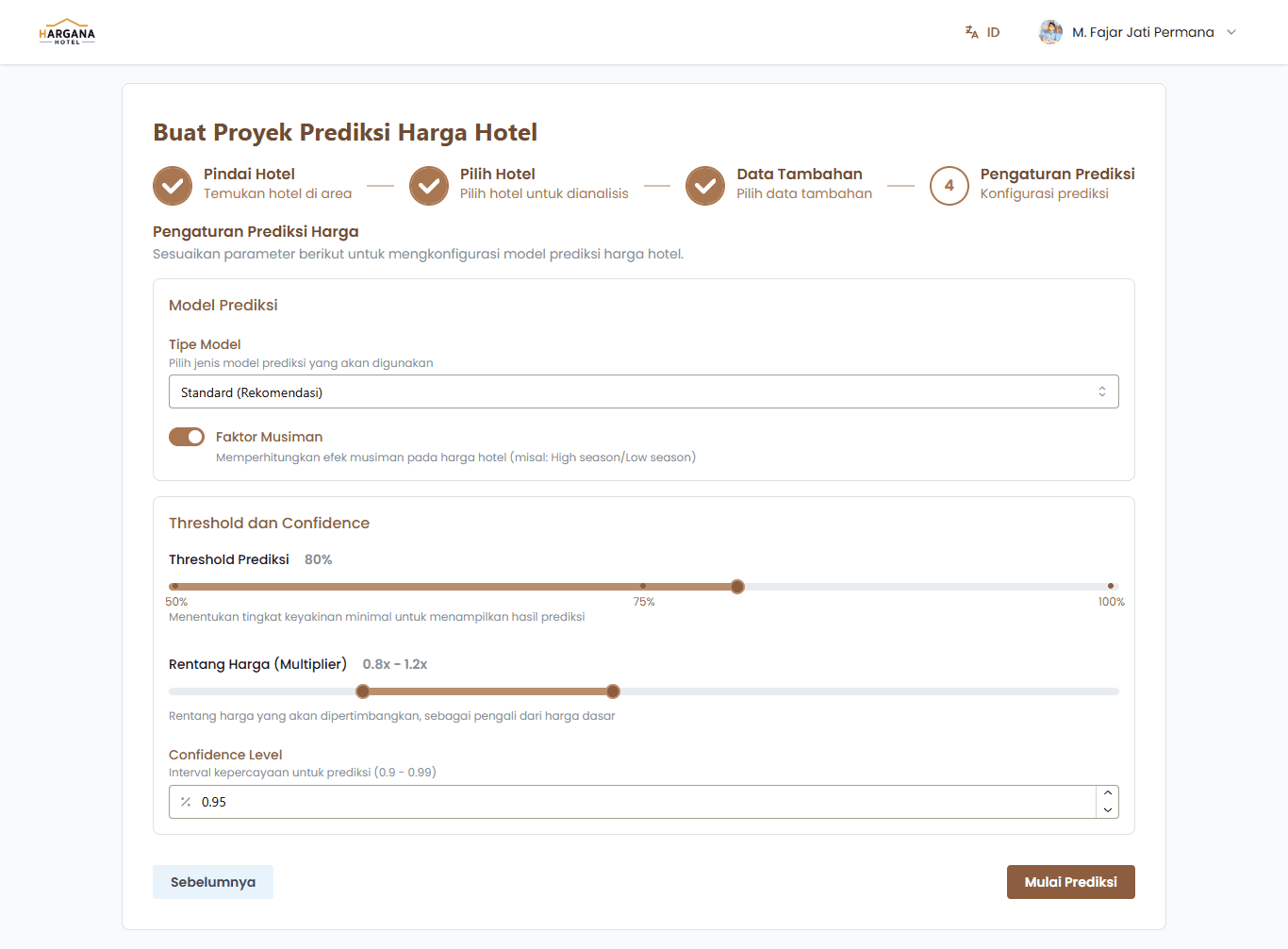 Screenshot Hargana Hotel - Intelligent Hotel Price Analytics Website #6